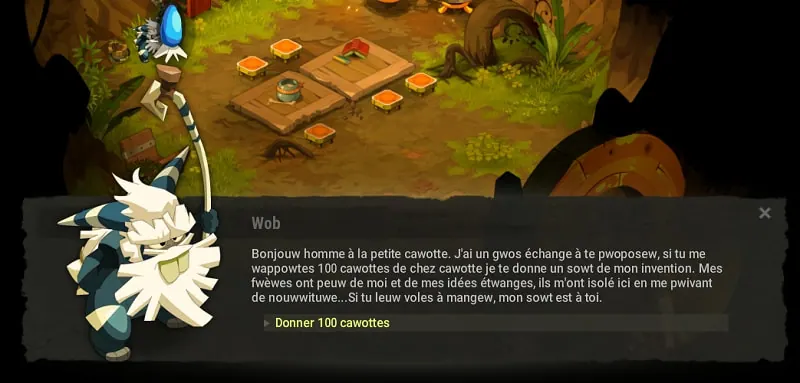 obtention sort Cawotte dofus
