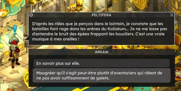 quête Gladiateur dans l'âme dofus