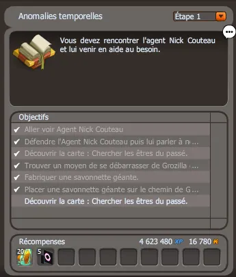 Anomalies temporelles dofus