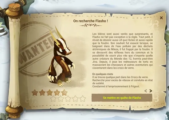 Avis de recherche Flasho