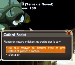 Le Cafard Fadet est un vilain grincheux