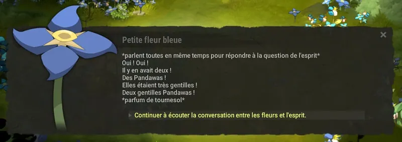 quête Dites-le avec des fleurs