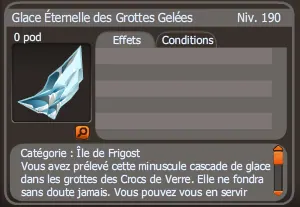 glace éternelle des grottes gelées