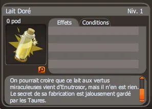 lait doré dofus