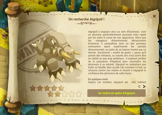 Avis de recherche Aigripoil