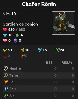 donjon chafer ronin dofus