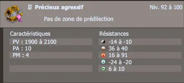 précieux agressif