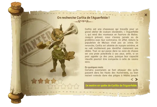 Avis recherche Carlita de l'Aguerfelde