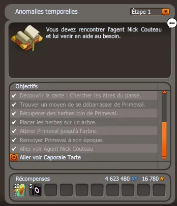 Anomalies temporelles dofus