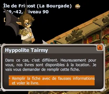 quête L'habit ne fait pas le moine