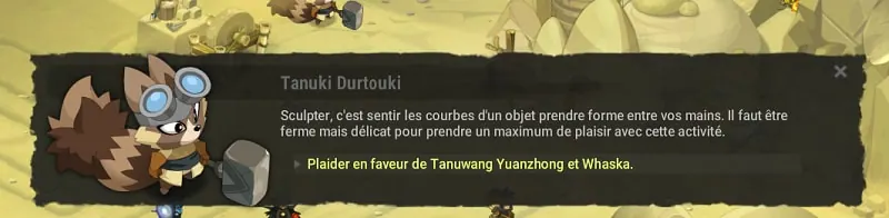 quête Au nom de l'Art dofus