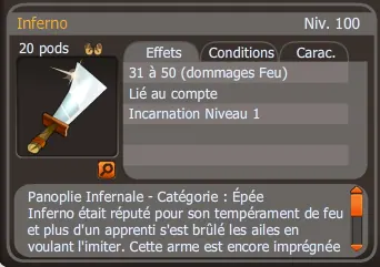 incarnation inferno dofus