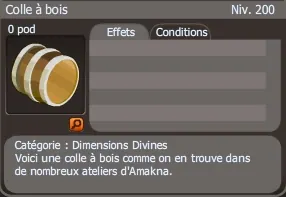 colle à bois dofus