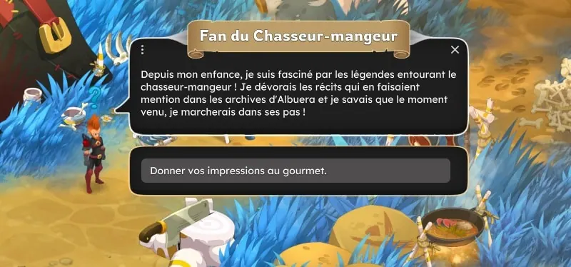 quête Le gourmet solitaire dofus
