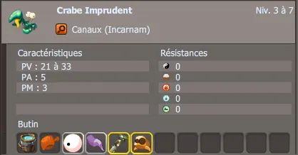 Service commandé : Crabes et Sanglier