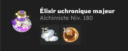 les anomalies temporelles dofus élixir uchronique