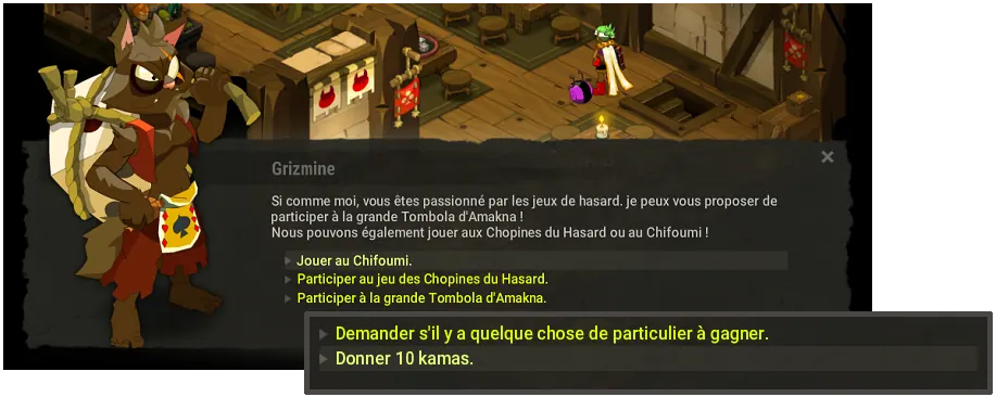 obtenir émote pierre feuille ciseaux dofus