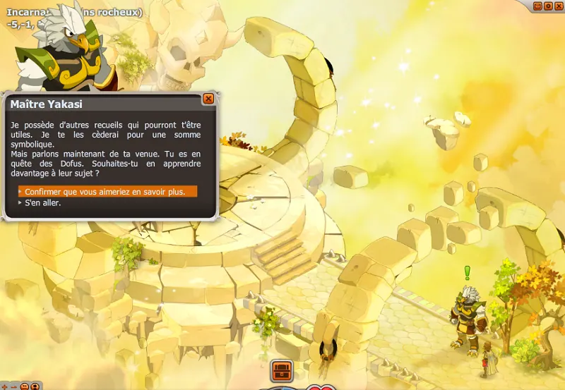 À la recherche des Dofus quete 