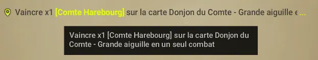 quête Ruée sur le Comte Harebourg