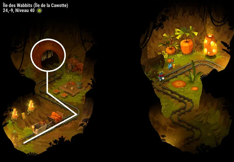 Chemin obtention sort Cawotte