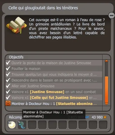 Celle qui glougloutait dans les ténèbres