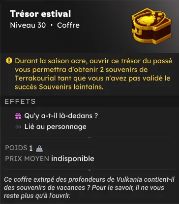 Saison Ocre dofus héritage