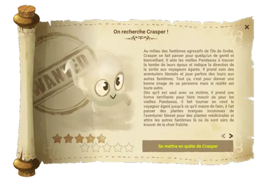 On recherche Crasper dofus