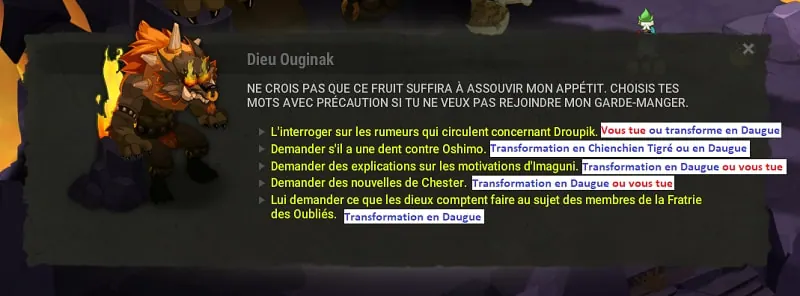Rencontrer le Dieu Ouginak