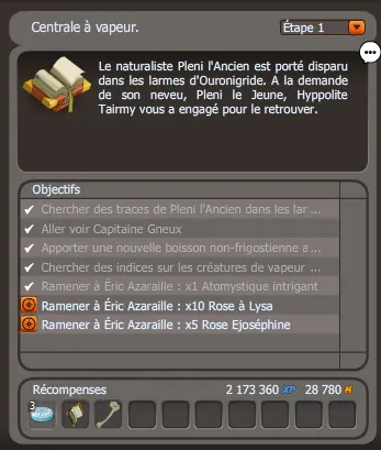 quête Chauffage à moindre frais dofus