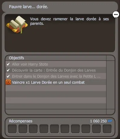 Pauvre larve... dorée