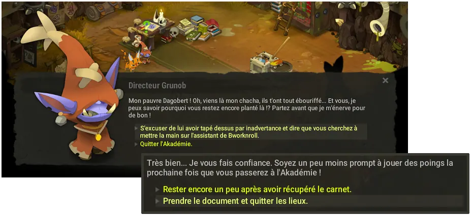 quête La raison du plus fort dofus