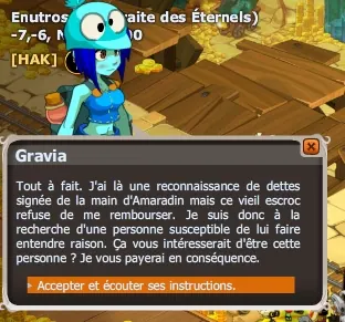 quête Reconnaissance de dettes dofus