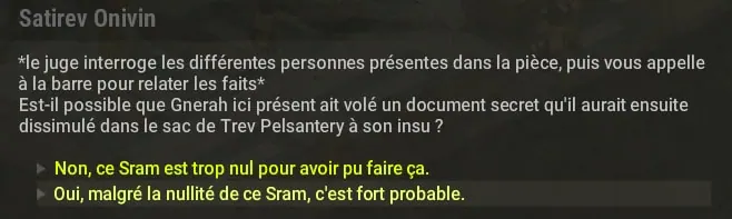 quête Sram d'Égoutant dofus