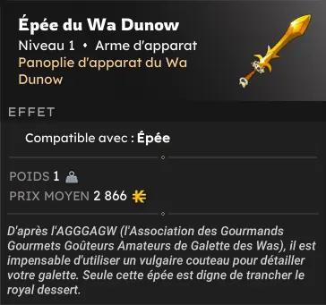 Galette des Was dofus