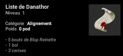 quête Au service de Danathor