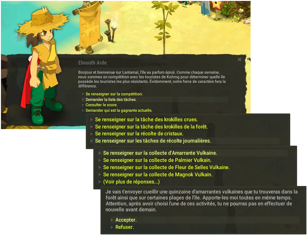 quête Cueillette Vulkaine
