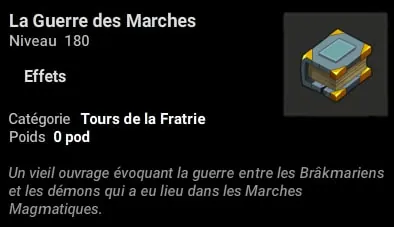 Quête la guerre des marches