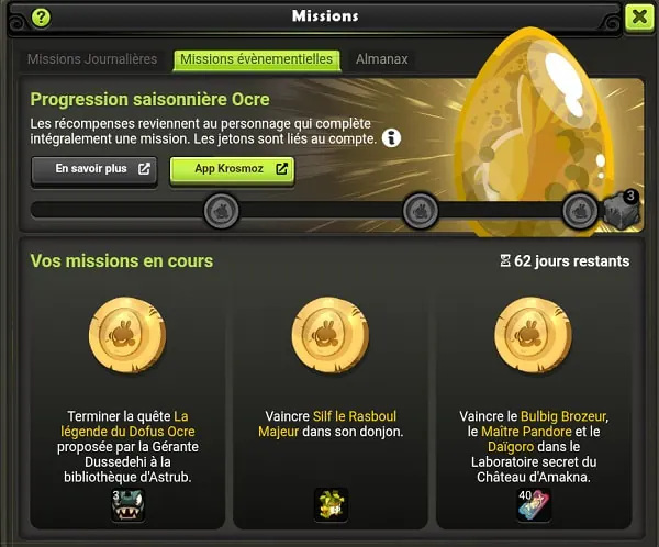 Comment obtenir des jetons Ocre dofus touch