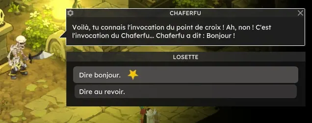 Donjon des Squelettes sort invocation de chaferfu