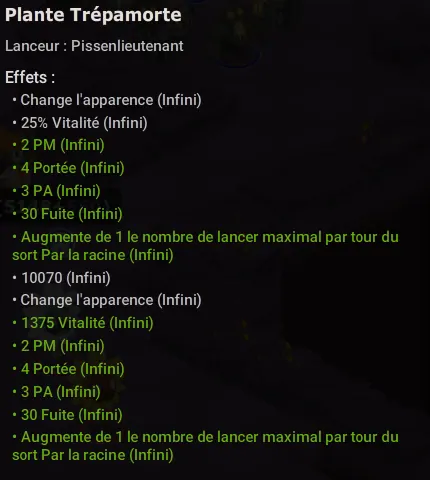 Le héros de Plantes contre Trépamorts dofus