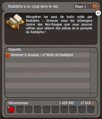 quête Redolphe a un coup dans le nez dofus