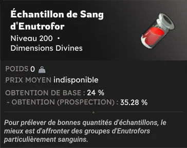 quête Échantillonnage dofus