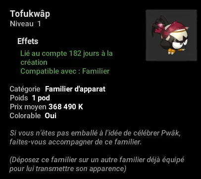 île de pwâk dofus