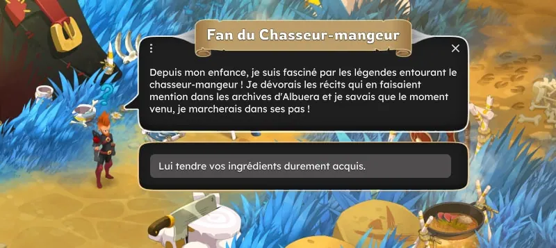 quête Le gourmet solitaire dofus