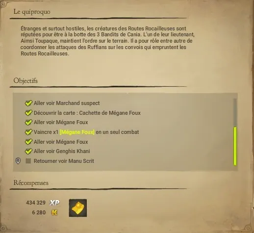quête Le quiproquo