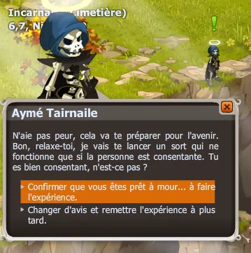 quete Un décès temporaire