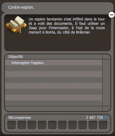 quête Contre-espion dofus