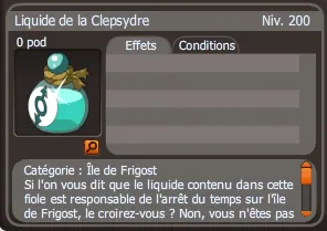 liquide de la clepsydre