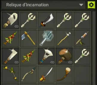 reliques d'incarnation dofus
