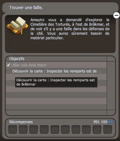 Mission de reconnaissance au cimetière